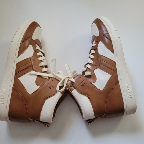 Polo Ralph lauren Court high-top sneakers. - Picture 4 of 10